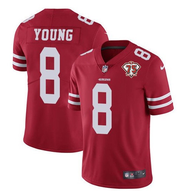Nike 49ers 8 Steve Young Red 75th Anniversary Vapor Untouchable Limited Jersey Dzhi,We sell and wholesale Nike 49ers 8 Steve Young Red 75th Anniversary Vapor Untouchable Limited Jersey Dzhi on line form chian!